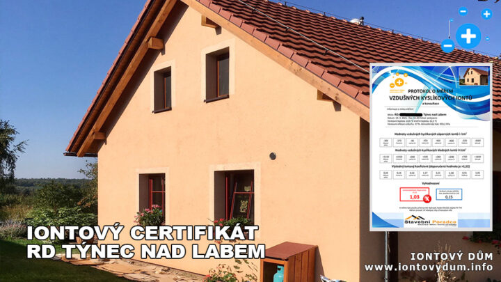 ☻Iontový certifikát – RD Týnec nad Labem